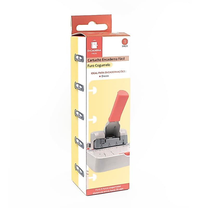 CARTUCHO FURO COGUMELO MULTI ENCADERNADORA ENCADERNA FÁCIL - CEM001