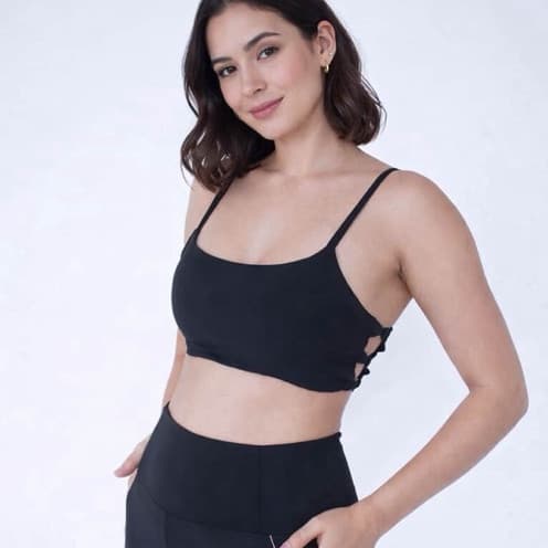 Top Esportivo com Detalhe Lateral | Top Fitness