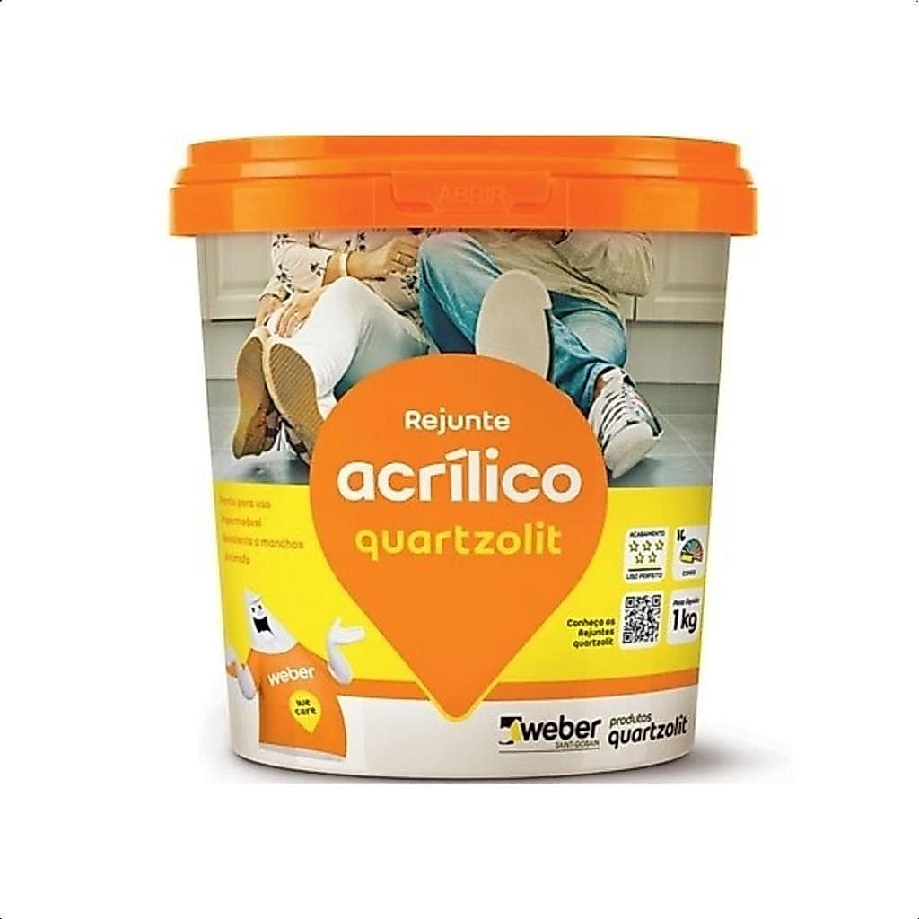 Rejunte Acrilico Branco 1kg Anti Fungo