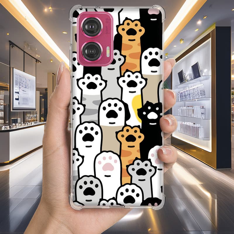 Capa Capinha MOTO G30 G20 G10 G15 G14 G13 G9 POWER PLUS PLAY G8 Anti-impacto Personalizada petz gato GATINHO (2406)