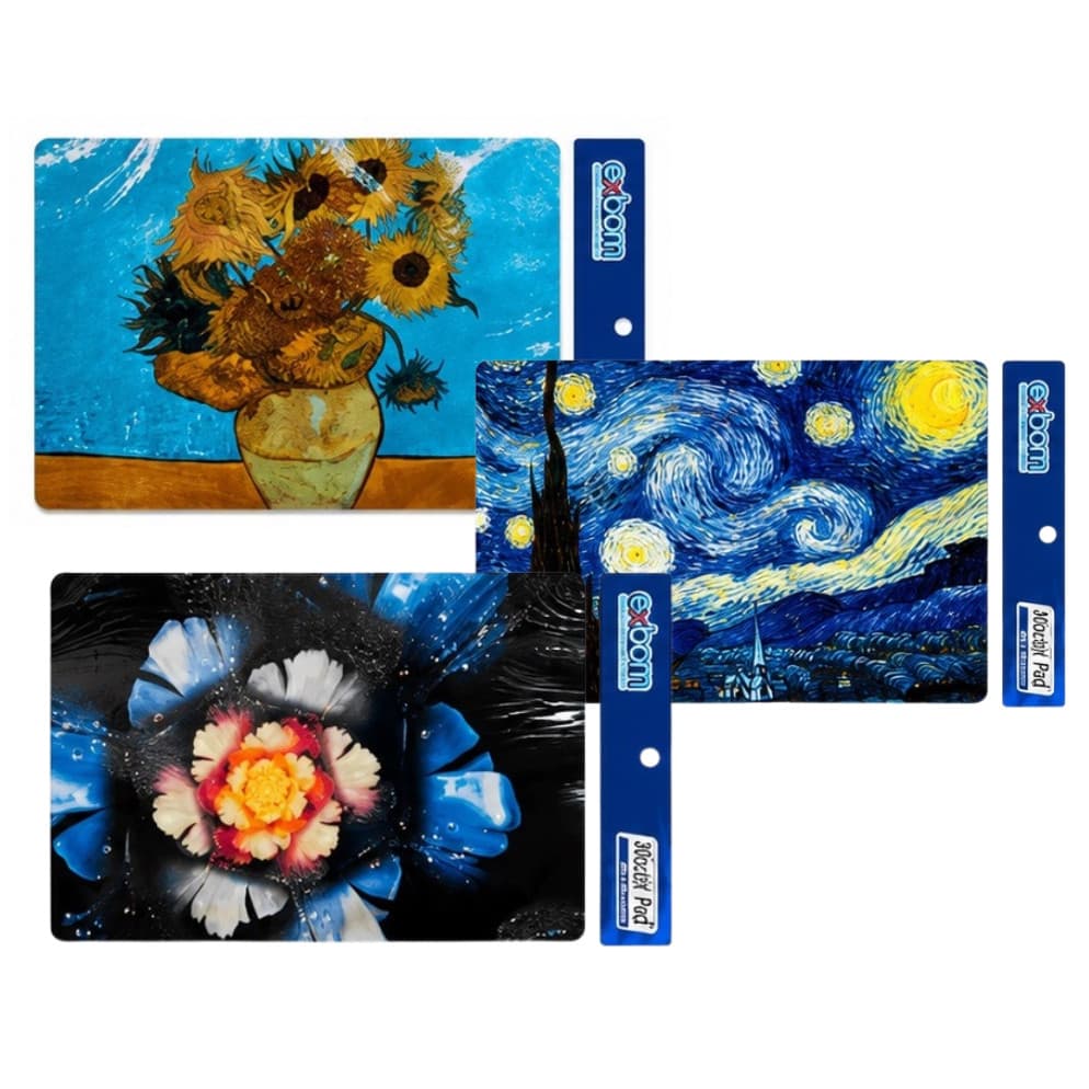 1/2/3 Mouse Pad Base Emborrachada | Tecido Polytec | Alta Precisão