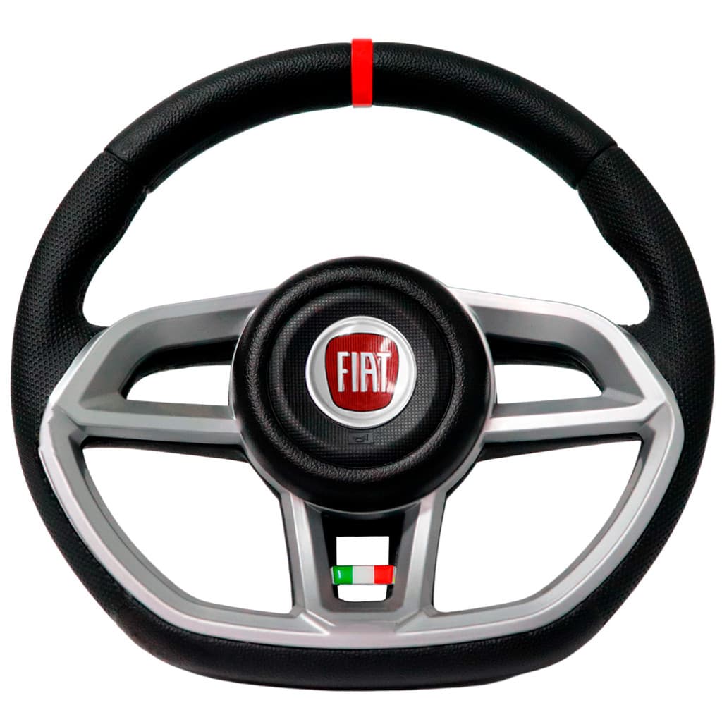 Volante Esportivo Gti Azul Emblema Logo Vermelho Itália Anel Vermelho Uno Fire Palio Siena Punto