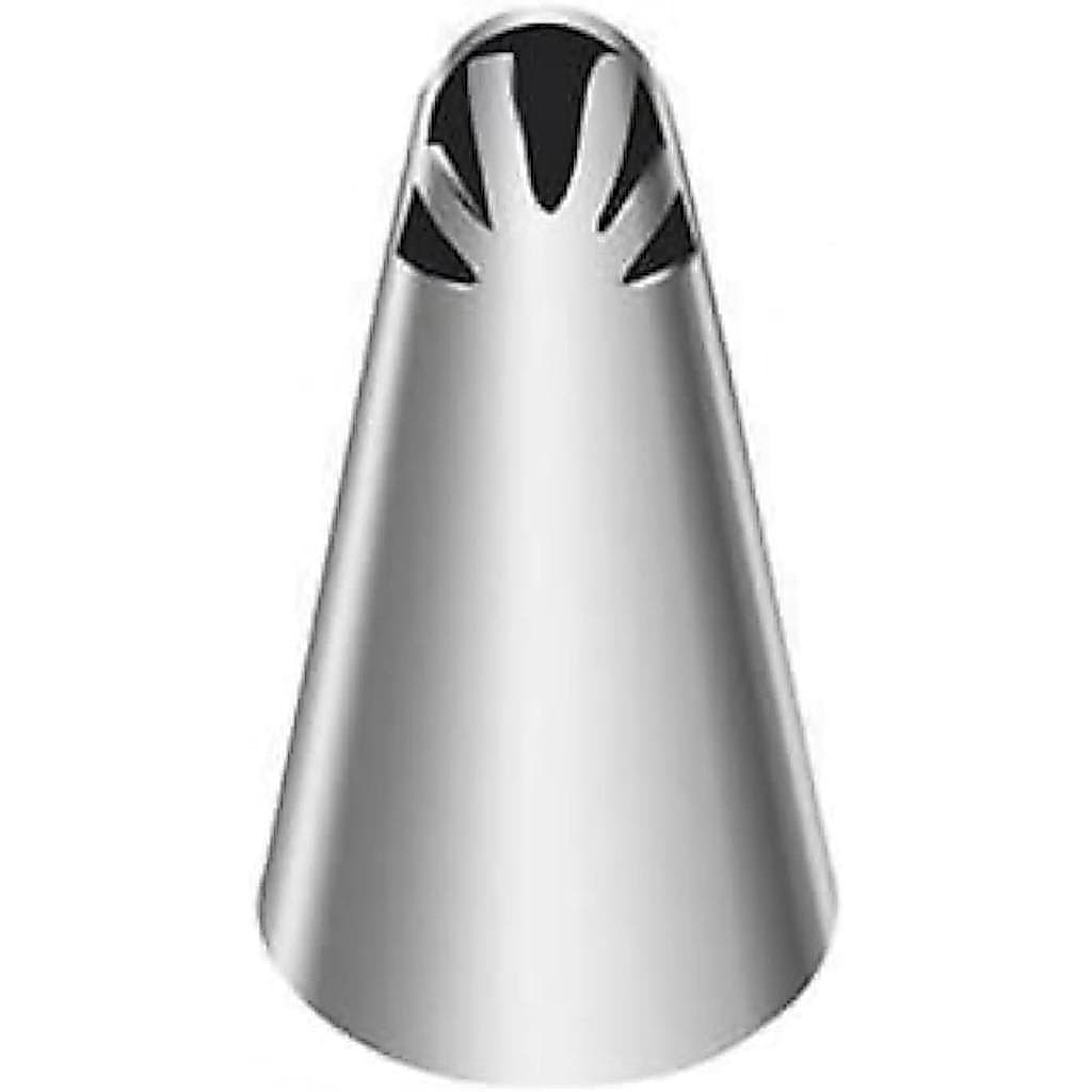 Silver Pleated Skirt Piping Nozzles Set, Stainless Steel Russian Nozzles Tips Piping Set for Pastry Fondant, Cake Decora