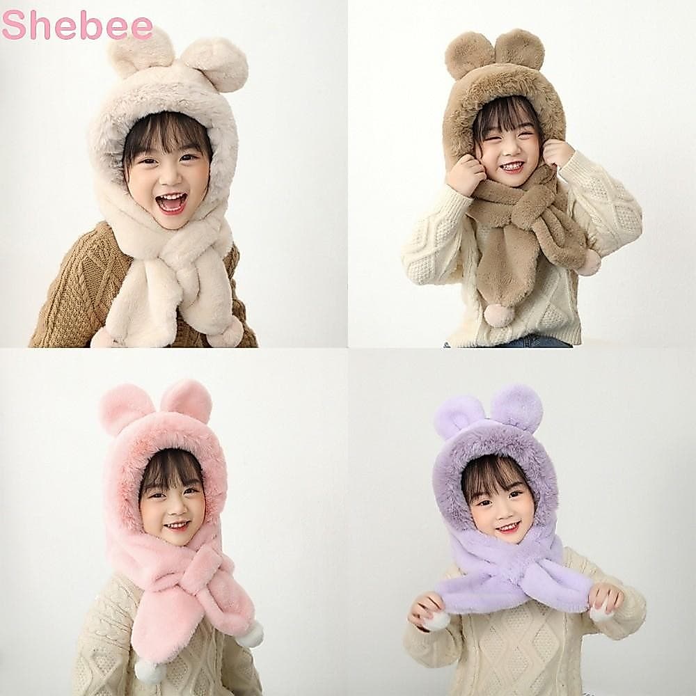 LUCKY-SHEBEE Lenço De Chapéu De Bebê De Inverno , Infantil Grosso E Quente À Prova De Vento Com Capuz , Gorro De Uma Peç