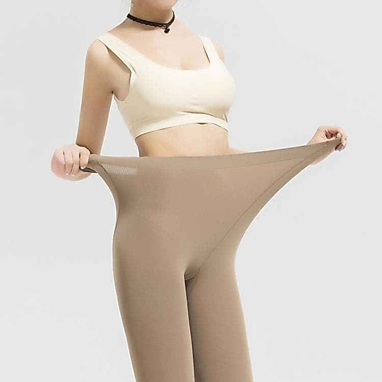 Meias Pseudo-mãe Cross-Dressing feminino 120d veludo primavera outono cor de carne protetor solar embelezar meias de pel