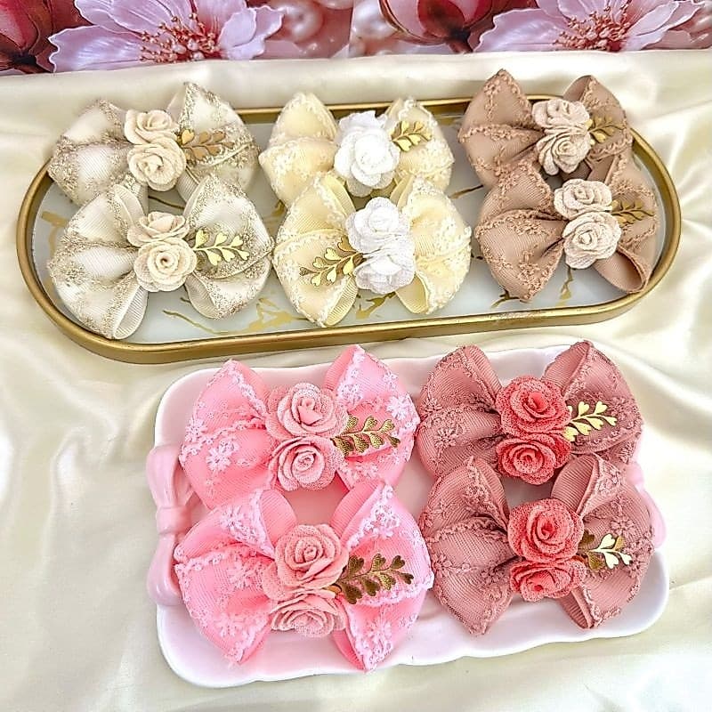 Laço Infantil/Parzinho de laço/Duplinha de laço/Laço de renda/laço floral