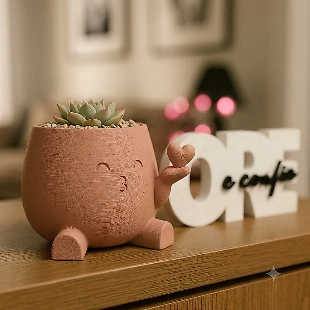 Kit Ore e Confie mais Vasinho do Amor decorativo moderno