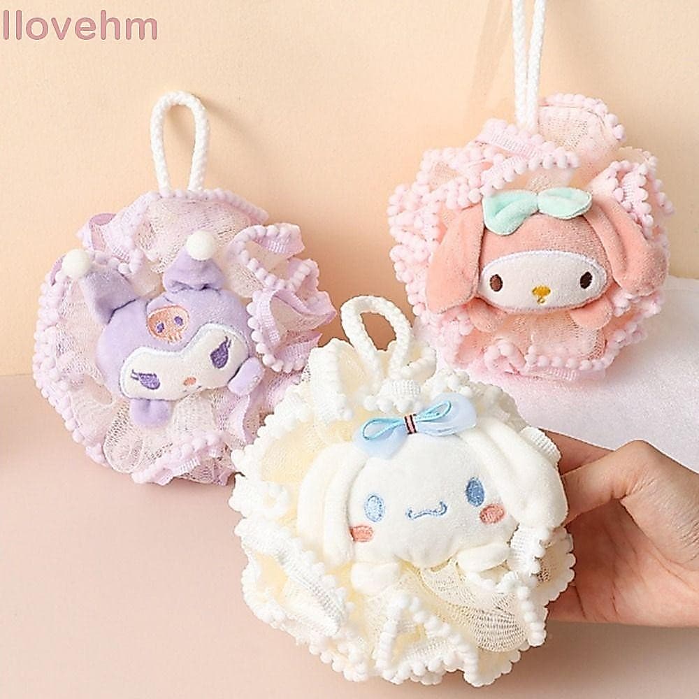 Bola De Banho LUCKY-ILOVEHM , Espuma Kuromi My Melody , Bolha De Esponja Reutilizável De Caixa Fofa