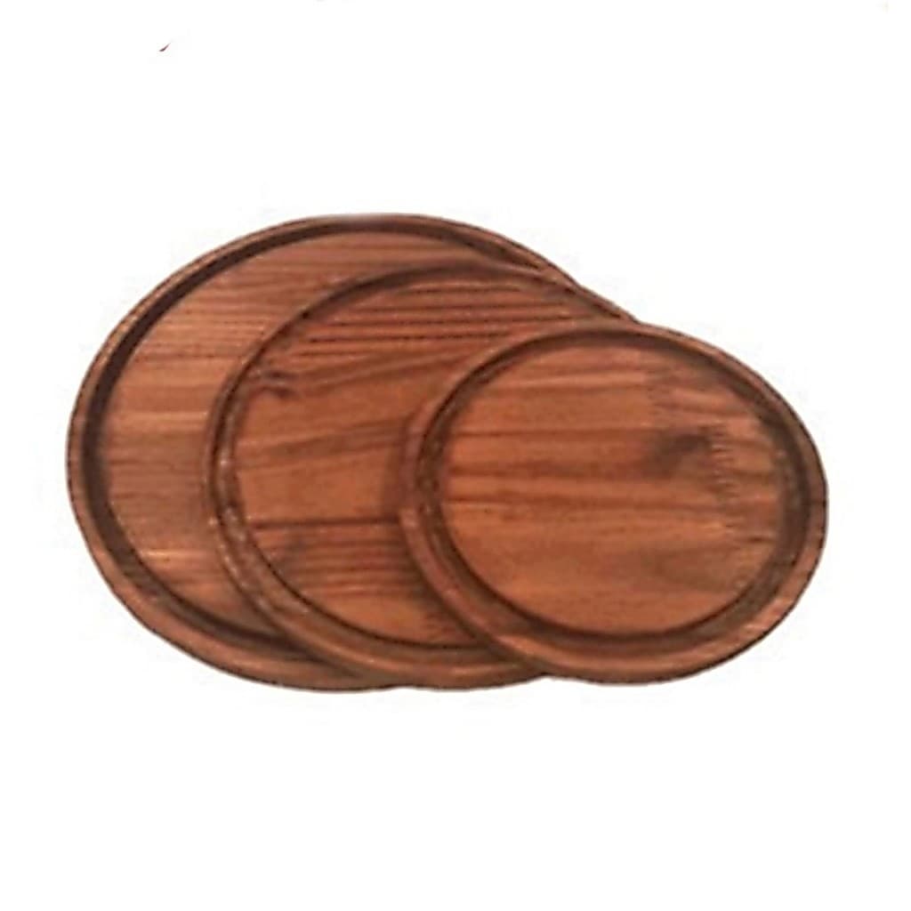 OFERTA 9.9 Combo 3 Tábuas Madeira Rústica 29,25,20cm PMG para Frios, Queijos, Panetones