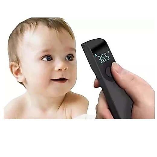 Termômetro  Infravermelho Digital Infantil Medi Sem Encostar Preto