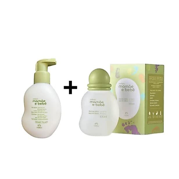KIT Colônia (100ML) + Hidratante (200ML) Mamãe e Bebê - NATURA