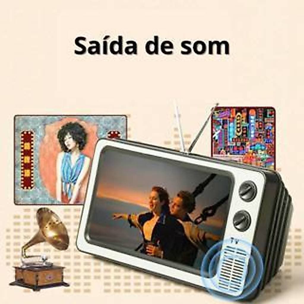 Ampliador de Tela de Celular, Tela de Filme Com HD Formato de TV Antiga 12" LOJA 15