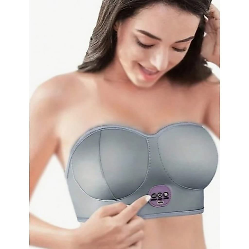 Sutiã Massageador Elétrico Com 5 Níveis de Vibração Reforço E Aumento do Crescimento. UTILAR