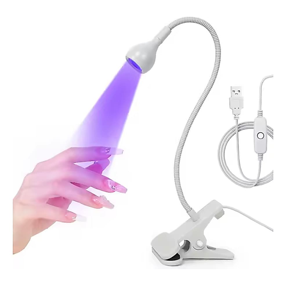 Lanterna Led Uv Portatil Usb Secagem Gel Mesa