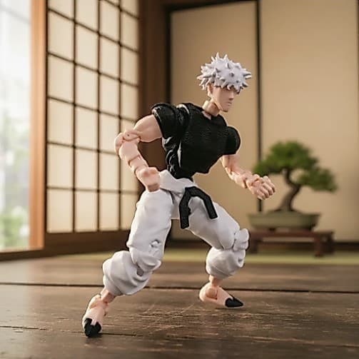 Boneco Dummy 13 | SATORU GOJO Anime Jujutsu Kaisen | MONTADO Articulado Action Figure Sensorial
