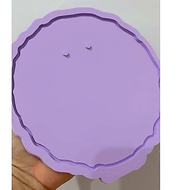 Molde de Silicone porta aliança Geodo 15cm