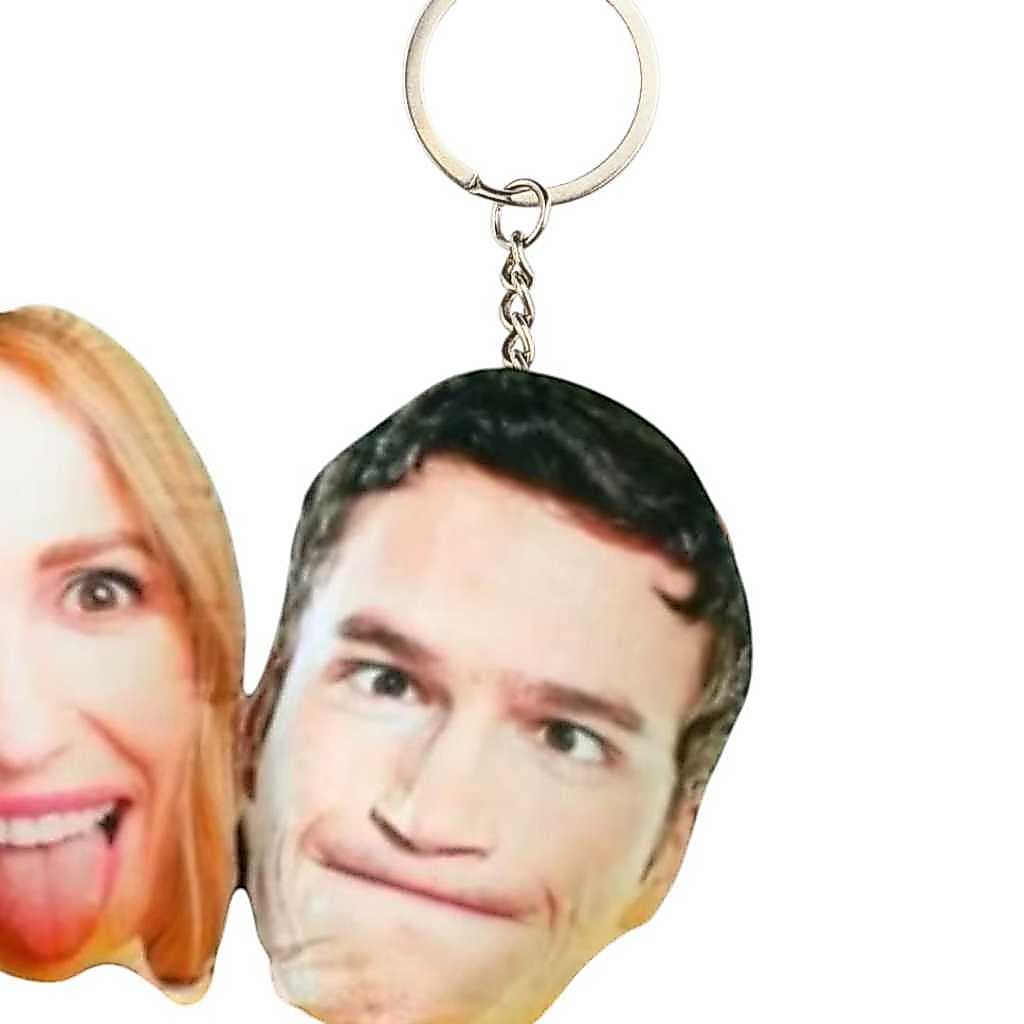 Chaveiro, almochaveiro personalizado rosto, chaveiro personalizado com sua arte, presente divertido. 12 cm
