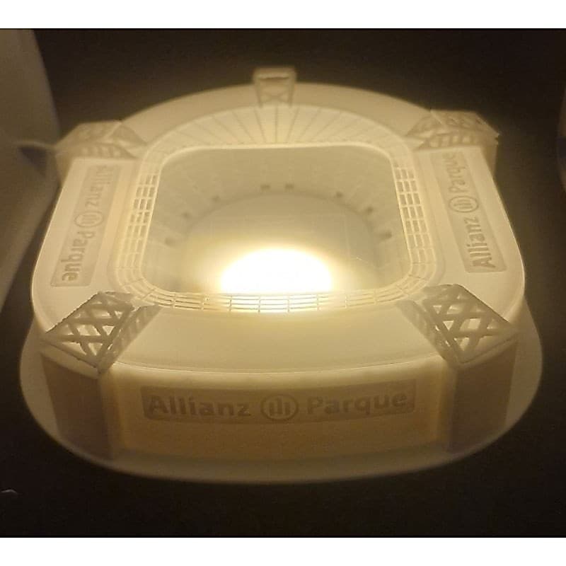 Luminaria abajur Allianz Parque estádio do Palmeiras verdão porco