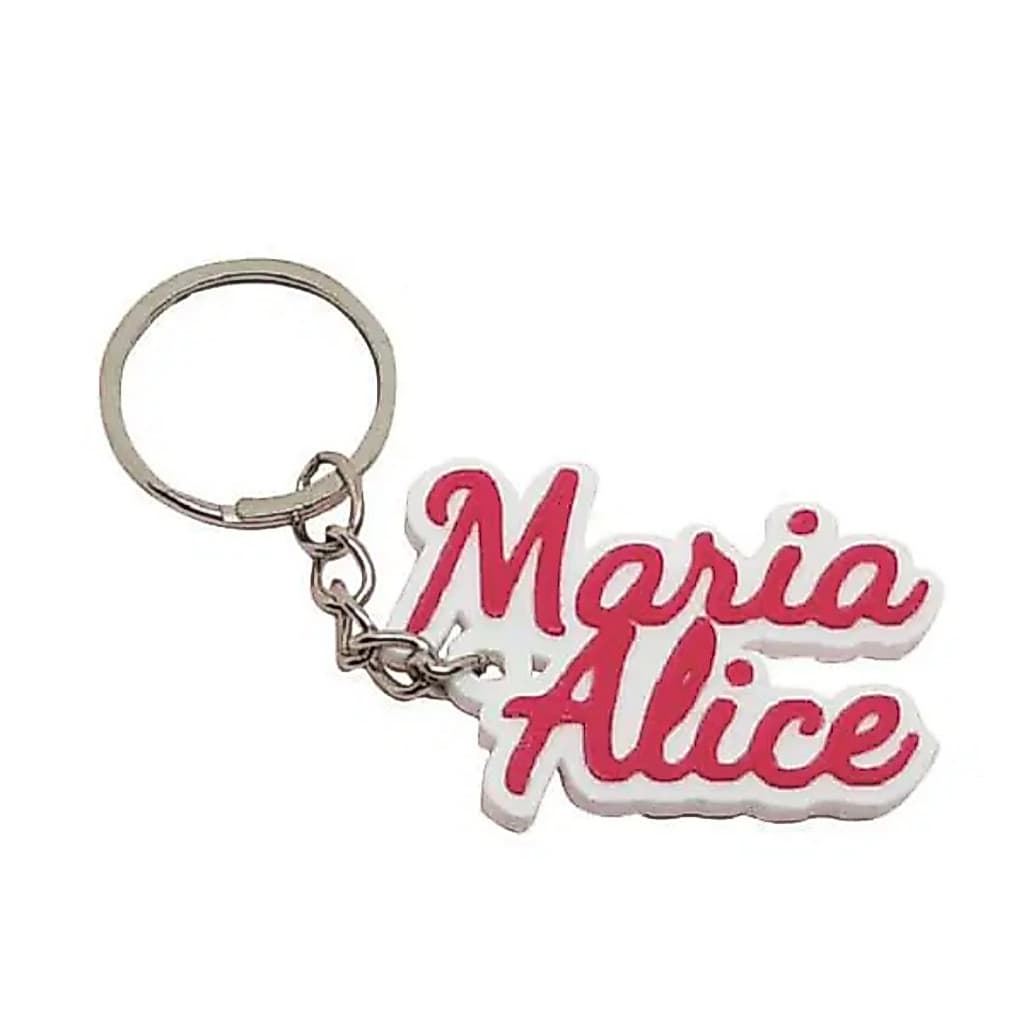 Chaveiro Personalizado com Nome Composto GRÁTIS + Verso Holográfico Brilhante