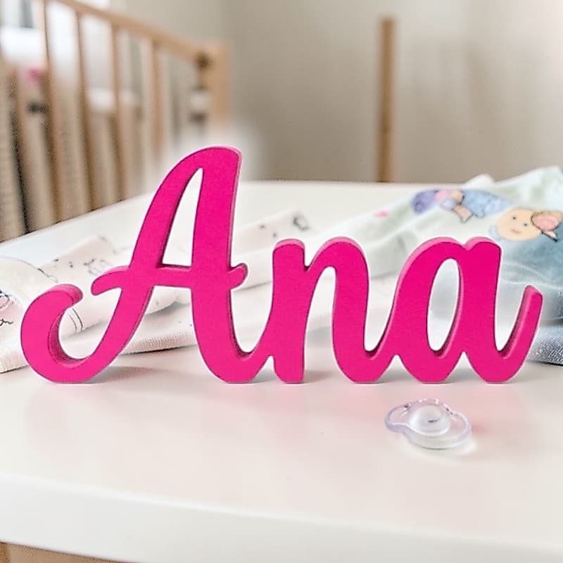 Letreiro Personalizado Decorativo- Quarto de Bebê e Festas - 25cm x 9cm - Escolha o Nome! ✨👶