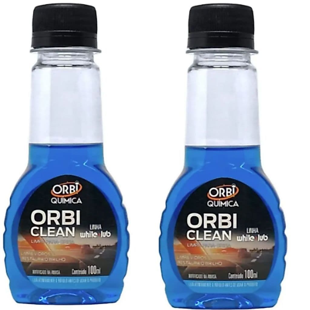 Kit 2 Limpa Para-brisa Orbi Química 100ml Detergente Concentrado Original