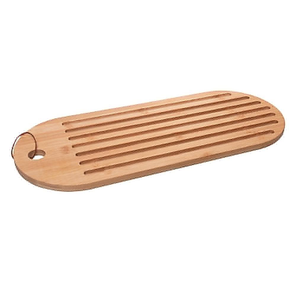Migalheira Nature Lyor de Bambu 45x18x1,2cm - Prática e Elegante para Servir Pães Frios e Petiscos