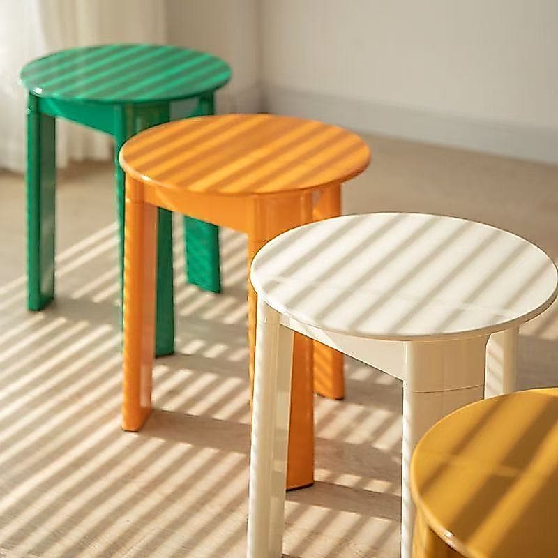 Criativo Medieval pequeno banco redondo Designer fezes influenciador nórdico ins casa Sitable simples penteadeira