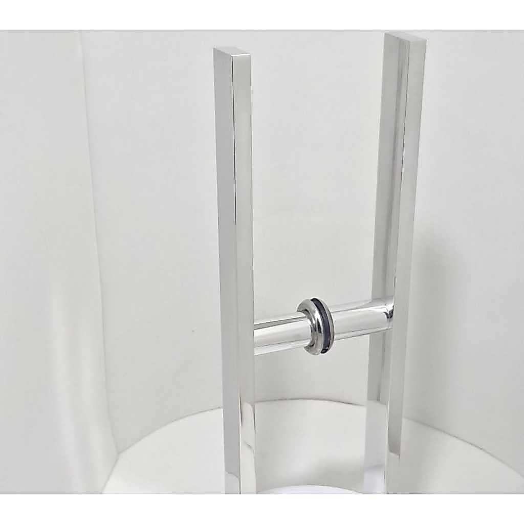 Puxador 1 Furo 30cm Barra Chata Para Porta de Vidro ou Box de Banheiro