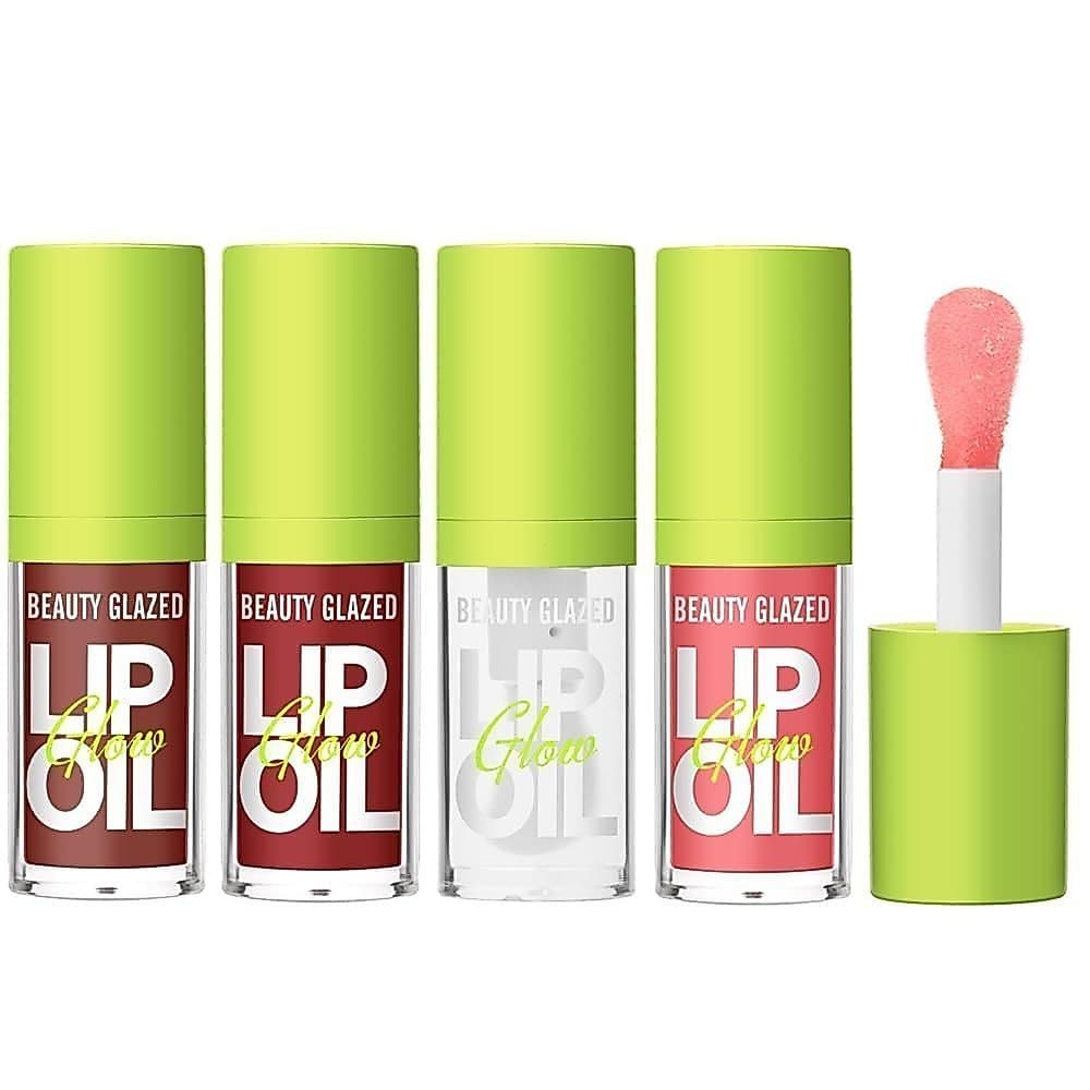 Batom com Aplicador Grande e Brilhante, Ultra-Hidratante e Nutritivo, Acabamento Liso e Brilhante, Brilho Labial Vegano