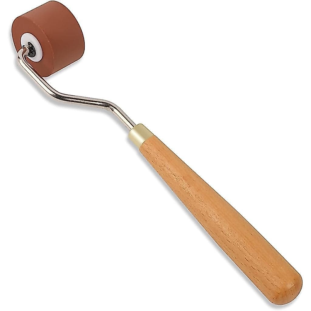 Rolo de Borracha Brayer para Artesanato, Rolo Brayer para Gravura, Rolo Brayer para Estampagem Artesanal para Ferramenta
