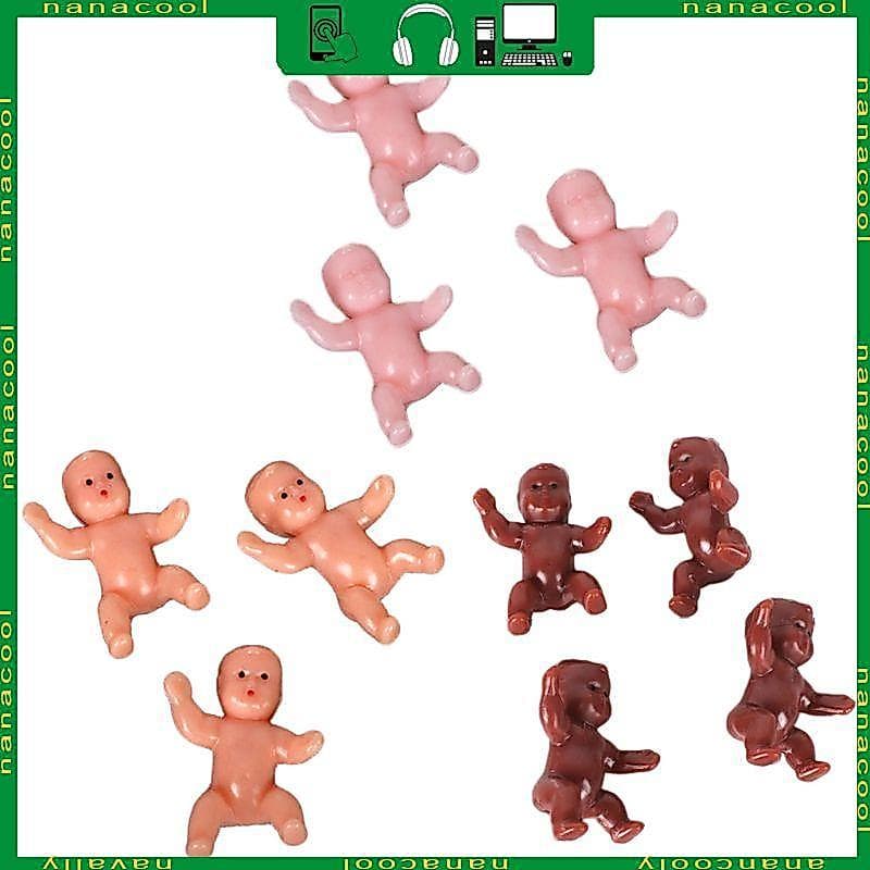 nana 10 Peças Figura Brinquedo Bonecas Miniatura Estatueta Para Casa Acessório Jardim Fadas Mesa