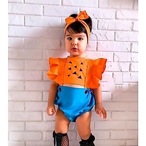 Romper Jardineira Conjunto Temático Mêsversário Pedrita