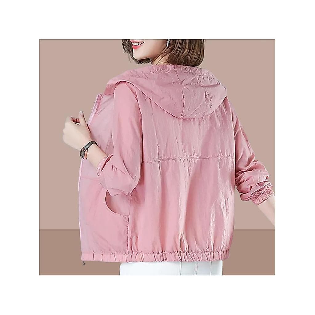 Protetor solar roupas femininas 2026 verão novo estilo mãe meia-idade idosos protetor solar roupas com capuz ao ar livre