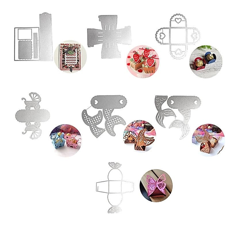 Estone Coração Caixa De Metal Cortes Para Fazer Cartões Scrapbooking Papel Artesanato Modelo DIY