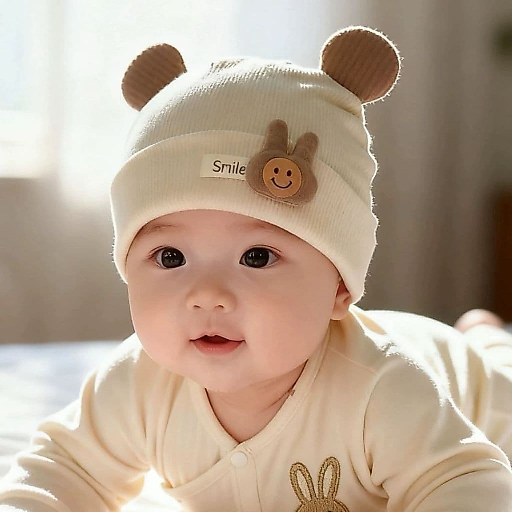 Chapéu infantil outono inverno quente engrossado recém-nascido puro algodão chapéu do bebê masculino feminino bebê peque