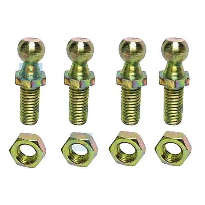 Kit 4 Pino Parafuso Com Porca Rosca M6 Para Amortecedor De Porta Malas E Capô Excelente Qualidade