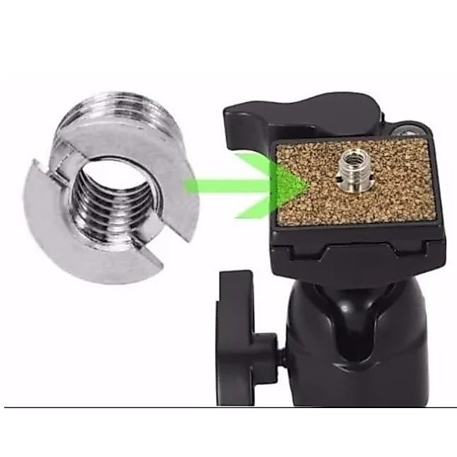 2 Rosca Adaptador Para Tripe  1/4 Para 3/8 Dl 2 PROMOÇÃO!! KIT C 2 UNIDADES