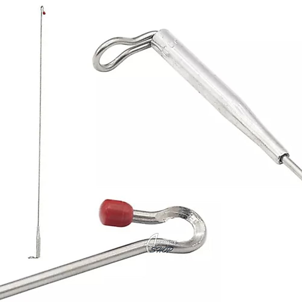 Antena Corta Pipa Moto Fixa Retrovisor Aço Inox Zincada M3b