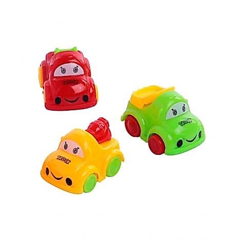 Brinquedo Para Bebe Kit Mini Caminhão 3 Peças Cartoon Truck Car