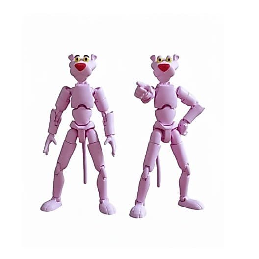 Boneco Articulado Dummy 13 Rosa Estilo Detetive Robô De Ação Impresso 3D Montado