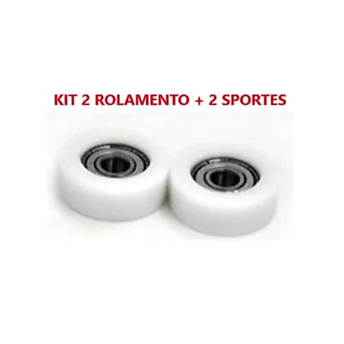 2 SUPORTE + 2 ROLAMENTOS 608 P VENTILADORES ARNO| MONDIAL|BRITANIA|MALLORY| SUBISTITUIR BUCHAS 8mm
