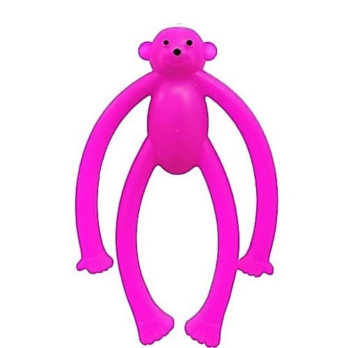 Macaco Brinquedo Mordedor Resistente Para Cachorro Cães Gato Pets Borracha Maciça Varias Cores