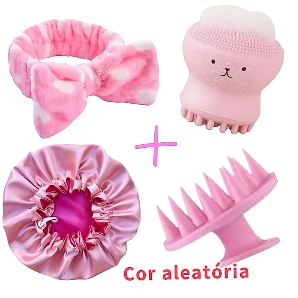 Faixa de Cabelo + Espátula de Silicone Facial Esfoliante Skin Care Limpeza de Pele e 1 Esponja Polvo