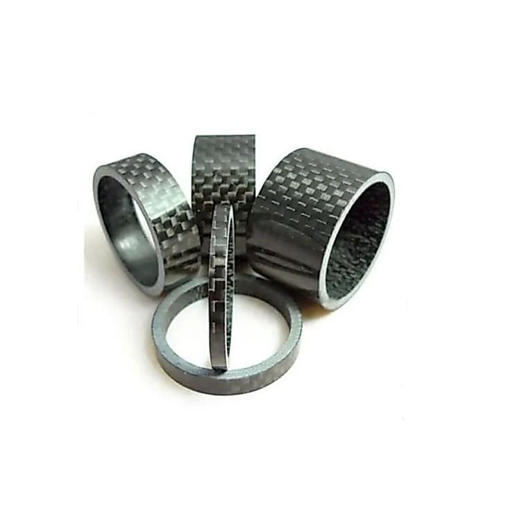 Espaçador De Carbono Para Espiga Bike Mtb Speed 5 Peças