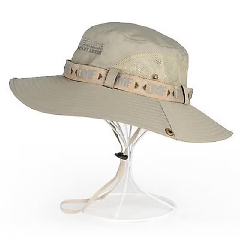 chapéu de sol aba larga, pescaria, praia, proteção UV