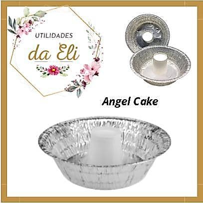 Bolo Redondo Angel Cake Descartável 950ml c/05 Unidades