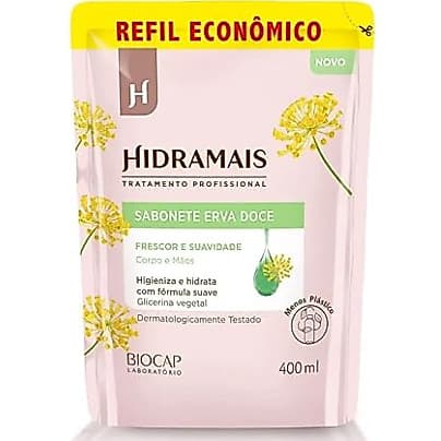 Sabonete Líquido Erva Doce (REFIL) 400ml - Hidramais