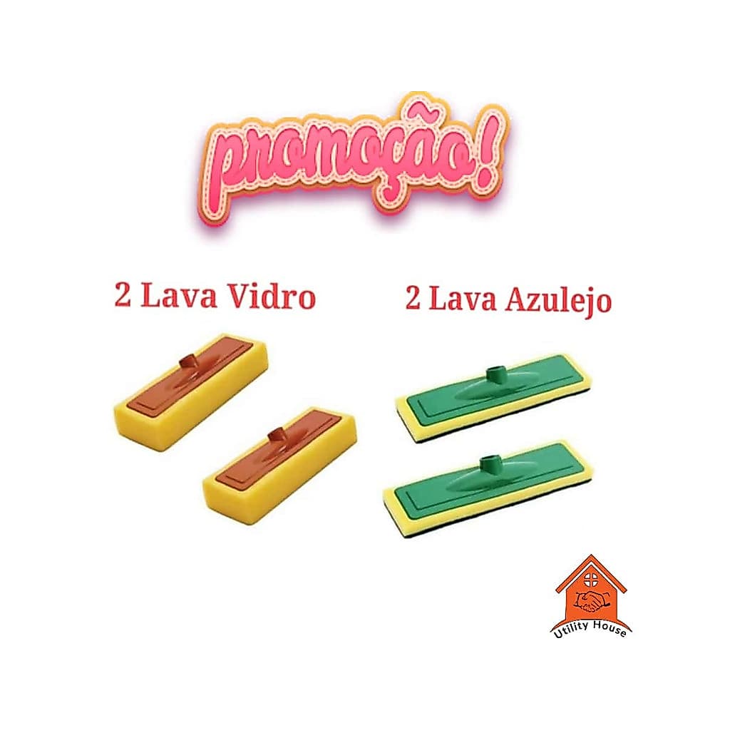 Kit 2 Passa Ceras 2 Lava Azulejos