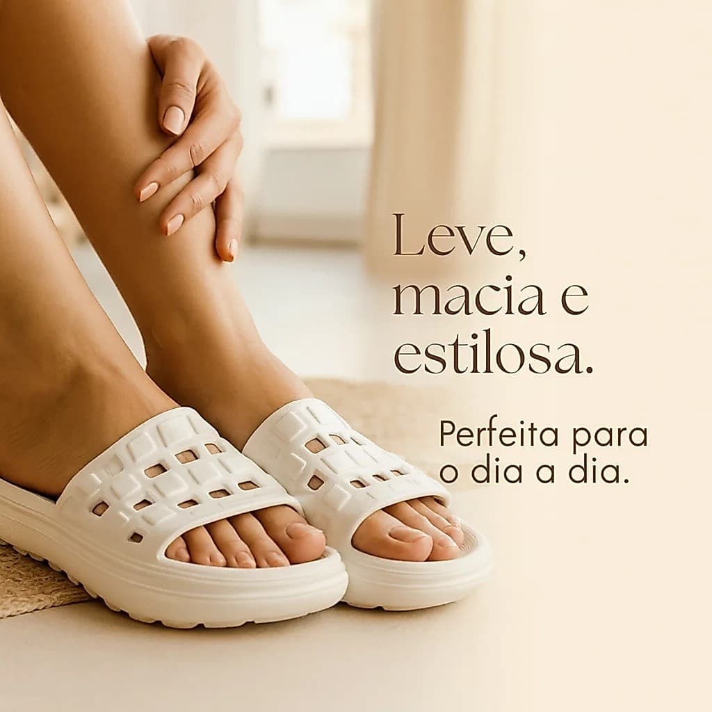 Chinelo Feminino Antiderrapante Leve e Confortável para Uso Diário