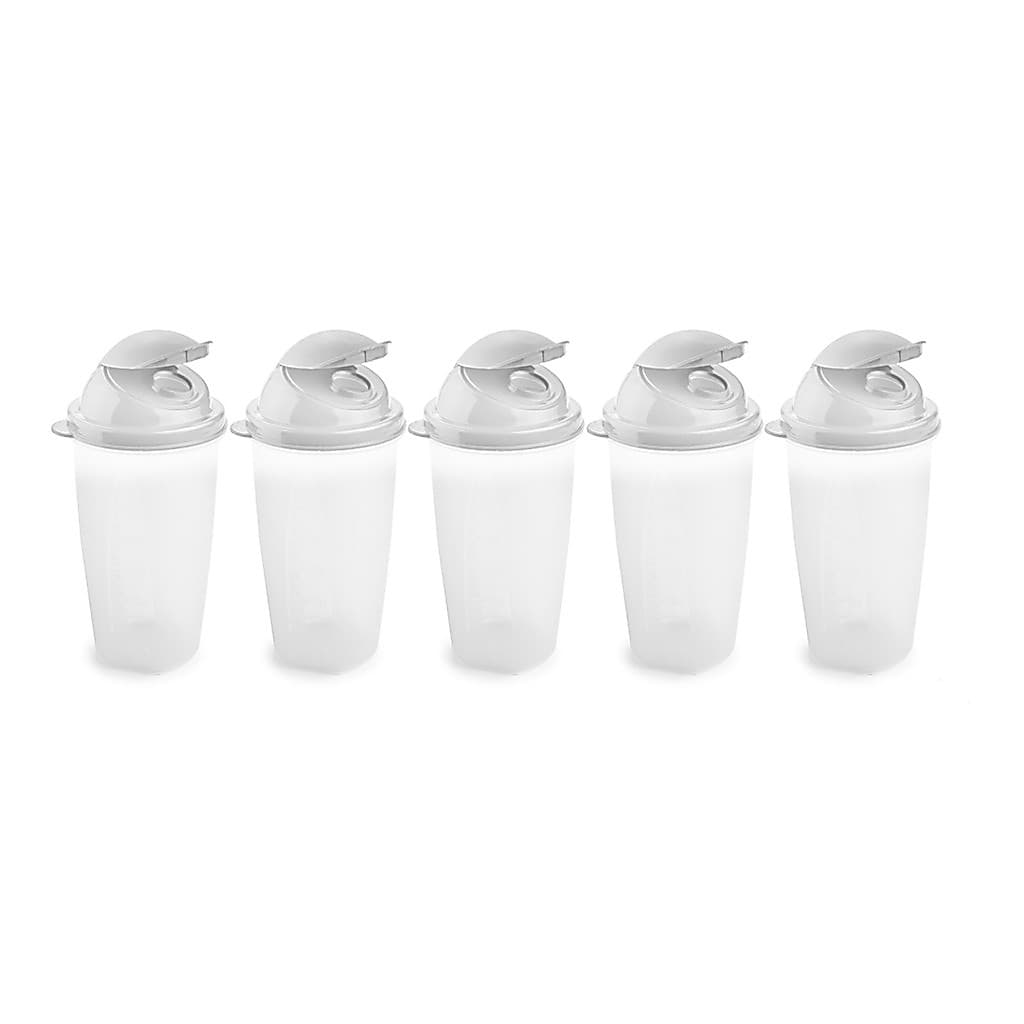 Kit 5 Farinheiros Açucareiro Plasútil 740ml Com Tampa E Bico